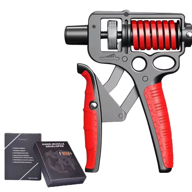 5-165Kg Adjustable Heavy Hand Grip Exercise Strengthener Gripper Finger Expander Arm Wrist Forearm Trainers Fitness Steel Spring