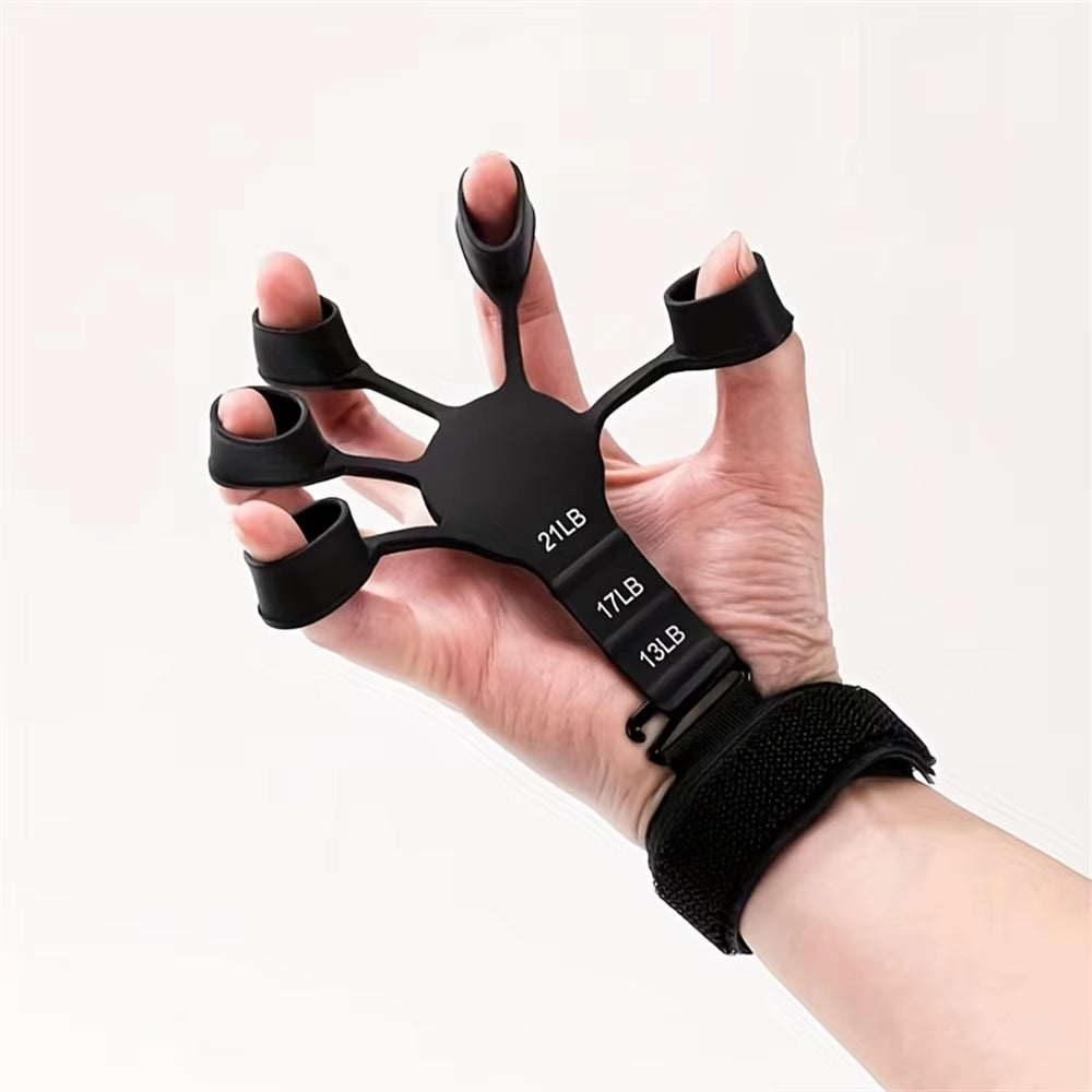 Exercise Finger 5 Finger Silicone Wrist Puller Stretching Tool Finger Trainer Aids Hand Training Strength Exercise