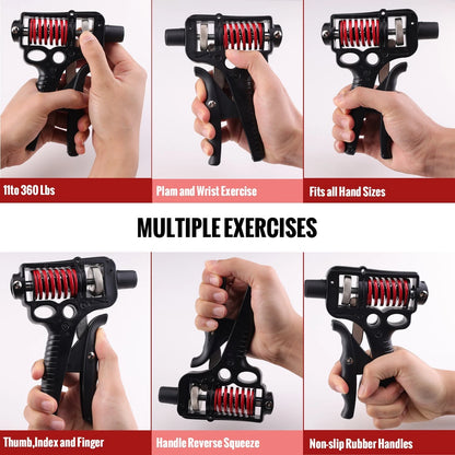 Adjustable Heavy-Duty Grip Trainer (5-165kg)